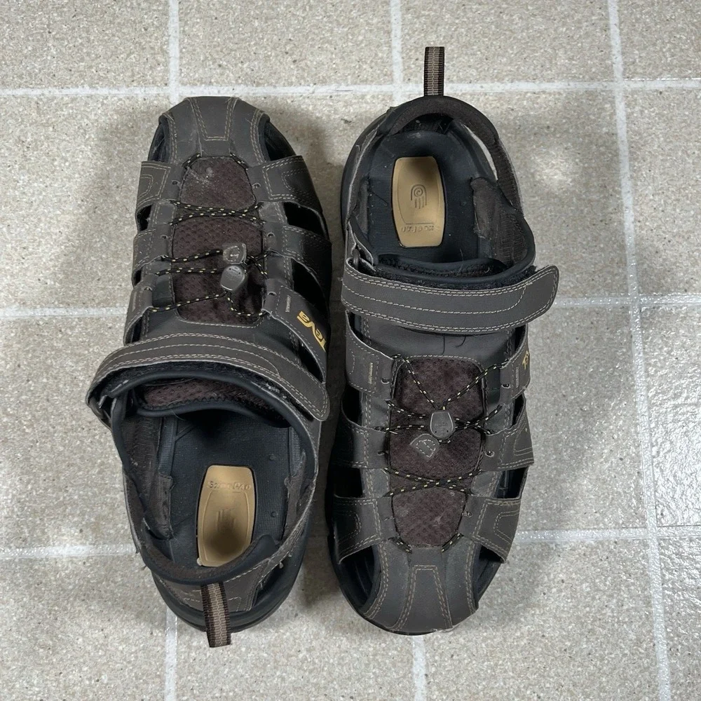 Teva Forebay Sandals Mens 14 Brown Outdoor Fisherman Hiking Adjustable Water